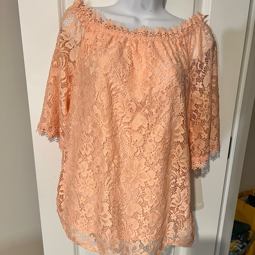 Womens lace off the shoulder top